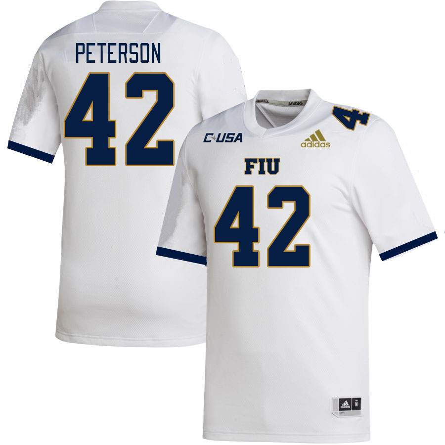 Men-Youth #42 Reggie Peterson Florida International Panthers 2023 College Football Jerseys Stitched-